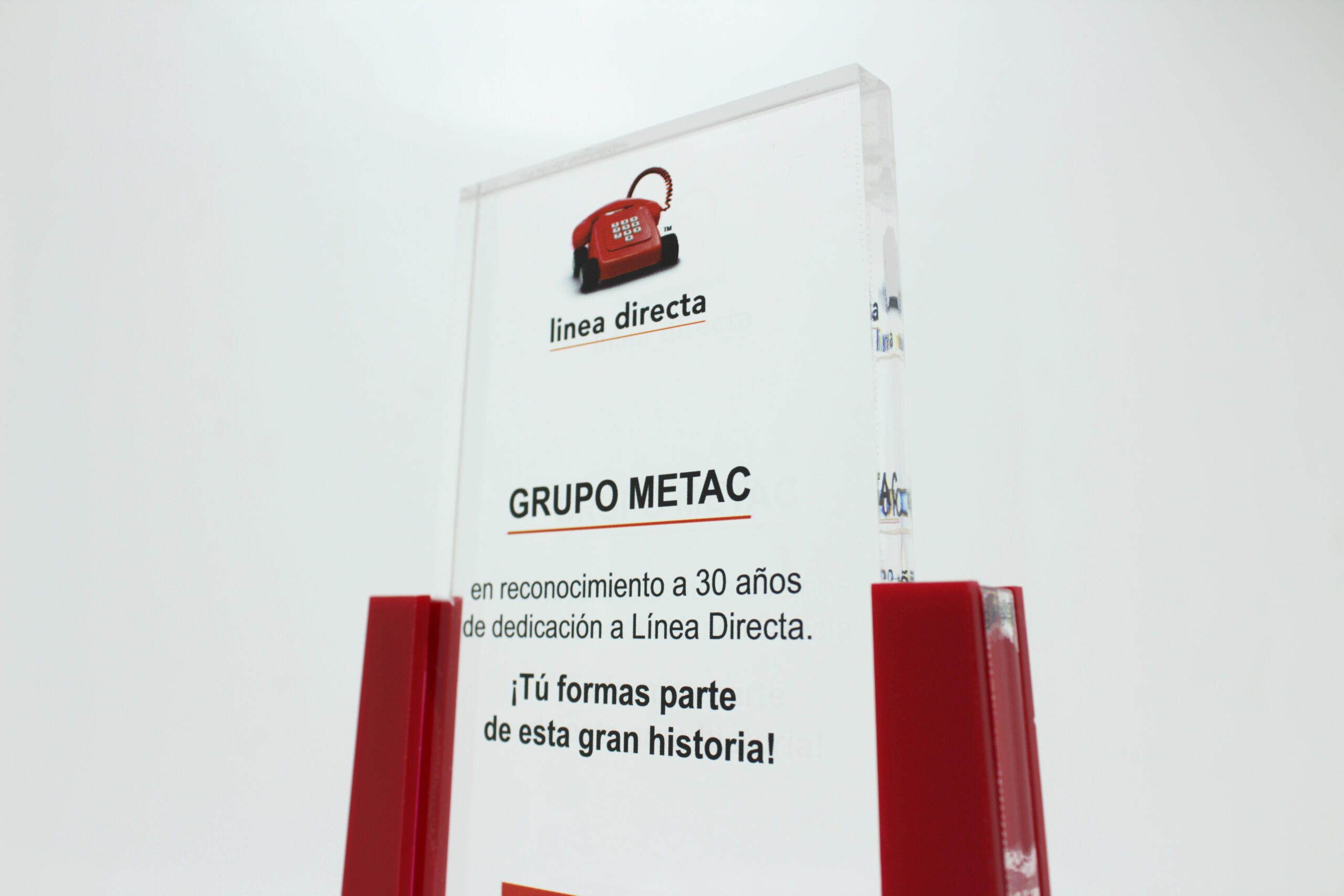 metacrilato pulido de 10mm para trofeo personalizado